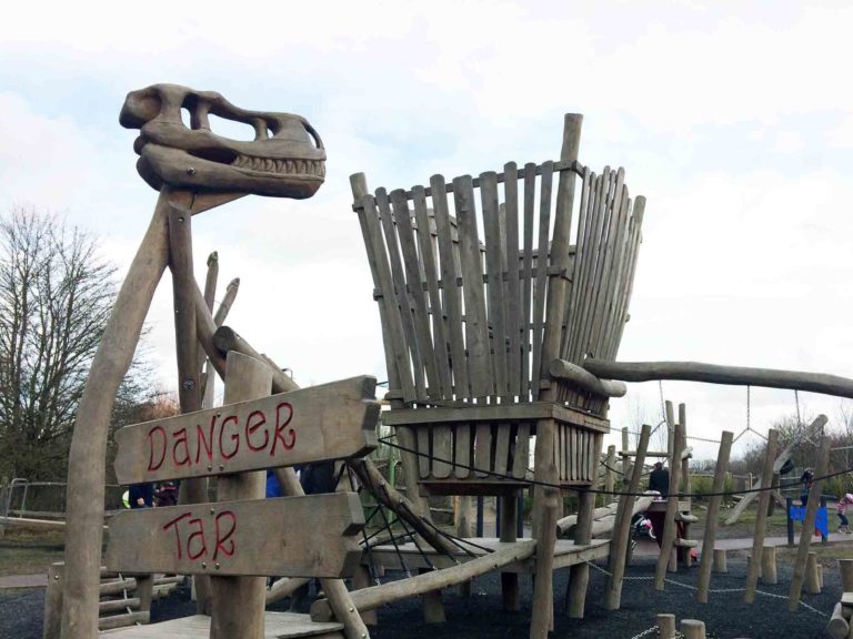 Southwater Country Park and Dinosaur Island Adventure Play Area in Horsham, near Crawley, West Sussex
