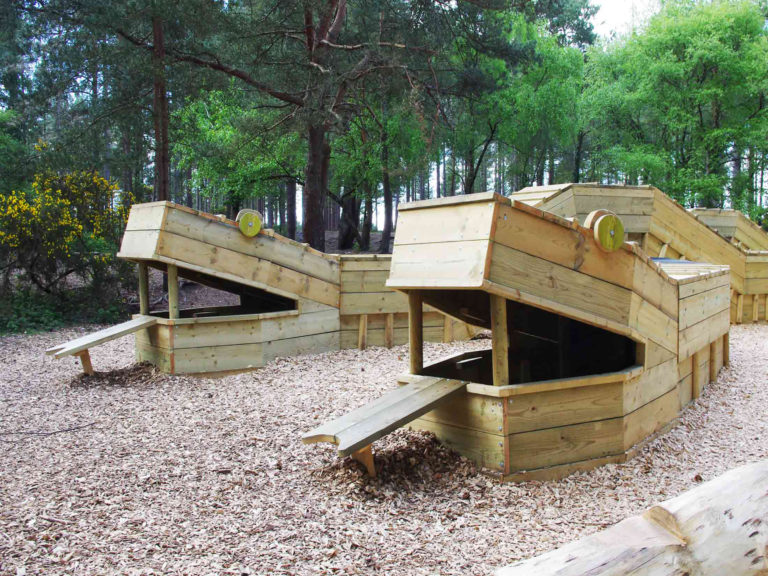 Moors Valley Country Park Adventure Play Trail in Ringwood, Hampshire