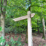 Source of the River Blackwater at Rowhill Nature Reserve in Aldershot, Blackwater Valley Path Section 1 in Hampshire