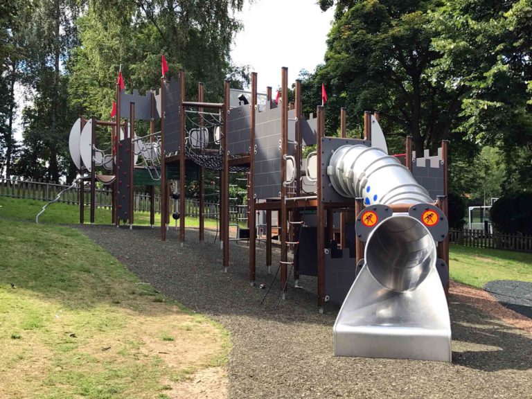 Municipal Gardens and Play Area in Aldershot, Hampshire