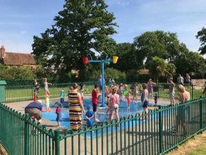 Locks Ride Recreation Ground Play Area and Splash Pad in Winkfield, Bracknell, Berkshire