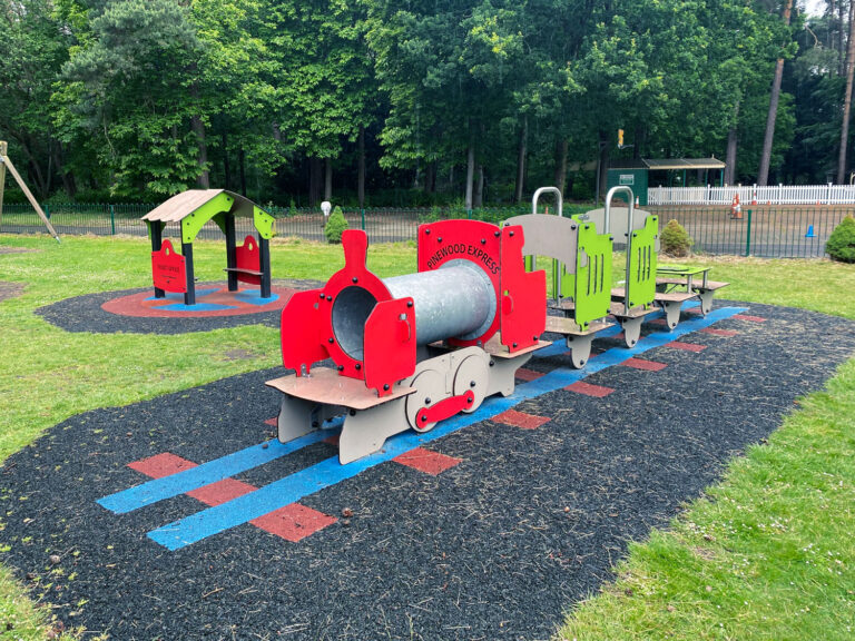 Pinewood Activities Centre Railway Play Area in Wokingham Without, Berkshire
