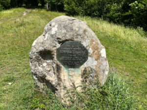 Shoulder of Mutton Hill, Edward Thomas Stone, Ashford Hangers National Nature Reserve, Steep, Near Petersfield, Hampshire
