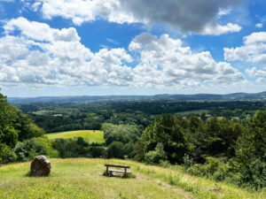 Shoulder of Mutton Hill, Edward Thomas Stone, Ashford Hangers National Nature Reserve, Steep, Near Petersfield, Hampshire