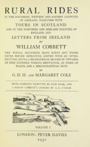 Rural Rides by William Corbett, Wheatham Hill in the Ashford Hangers National Nature Reserve, Steep, Petersfield